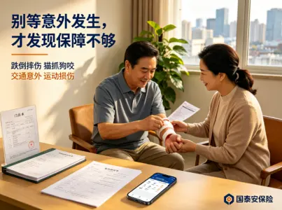 跌倒摔伤猫抓狗咬都能赔？你的意外险真的能护住你吗